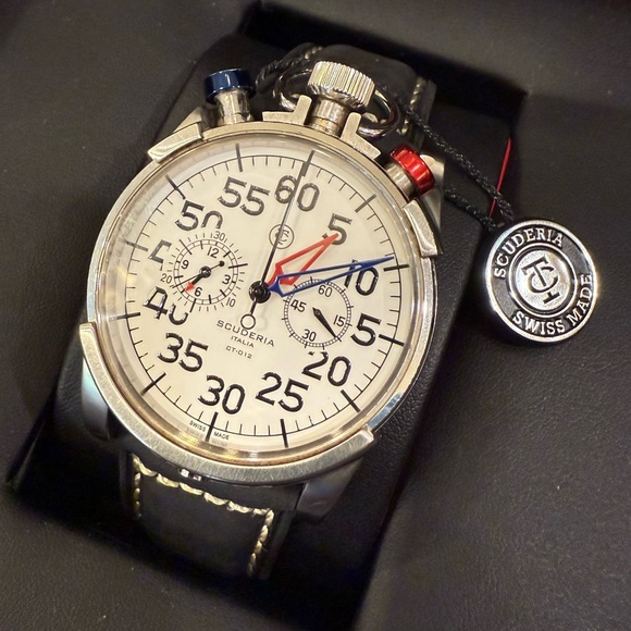 CT Scuderia chronograph Corsa Classic 012. Swiss-made. Just serviced. - Picture 2 of 8